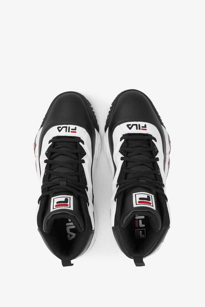 Black White Red Men's FILA Mb Basketball Shoes | USA-145890