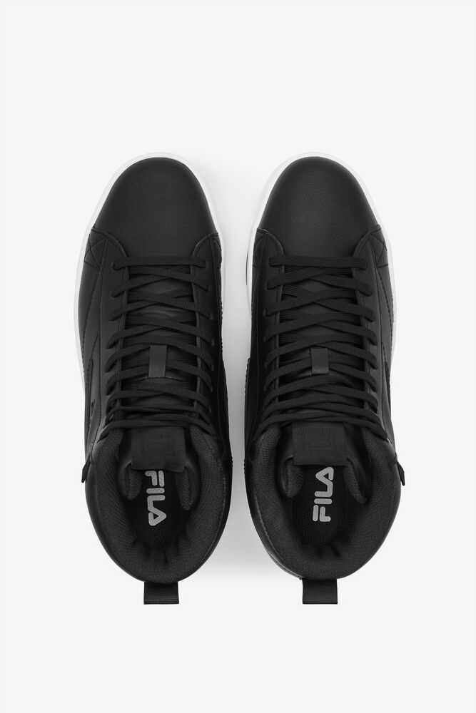 Black White Women's FILA Gennaio Sneakers | USA-15863