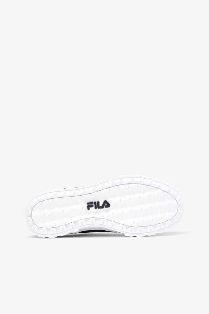 Black White Women's FILA Sandblast Sneakers | USA-15855