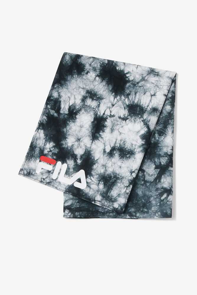 Black White Women's FILA Tie Dye Bandana | USA-15086