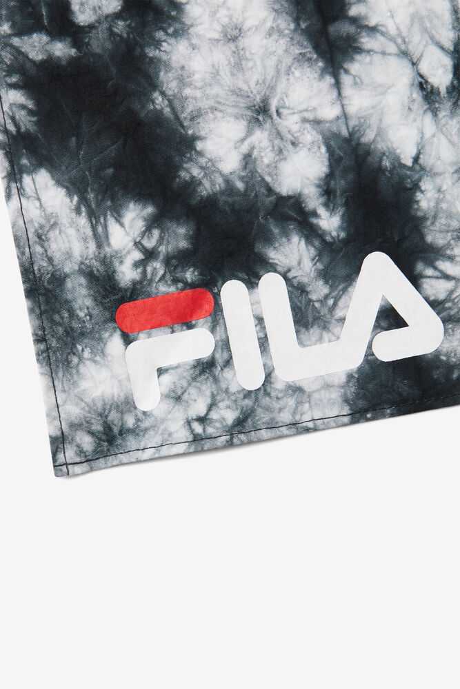 Black White Women's FILA Tie Dye Bandana | USA-15086