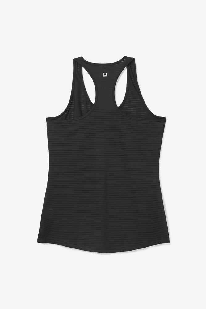 Black Women's FILA Essentials Tennis Tank Top | USA-15263