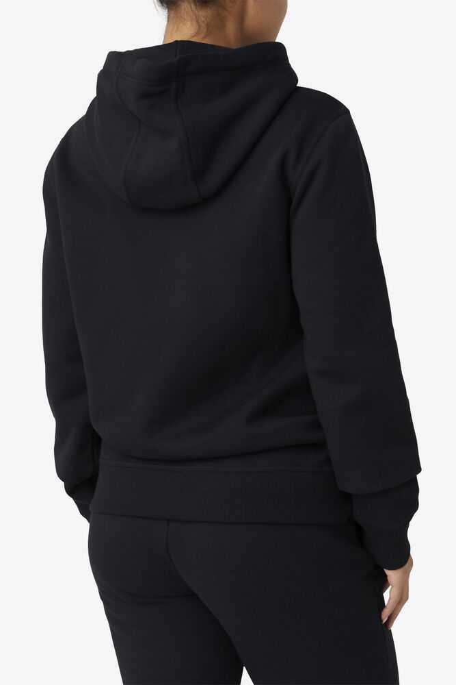 Black Women's FILA Godfrey Sweatshirt | USA-15658