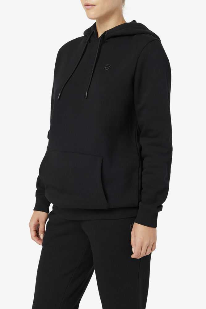 Black Women's FILA Lylah Hoodie | USA-15650