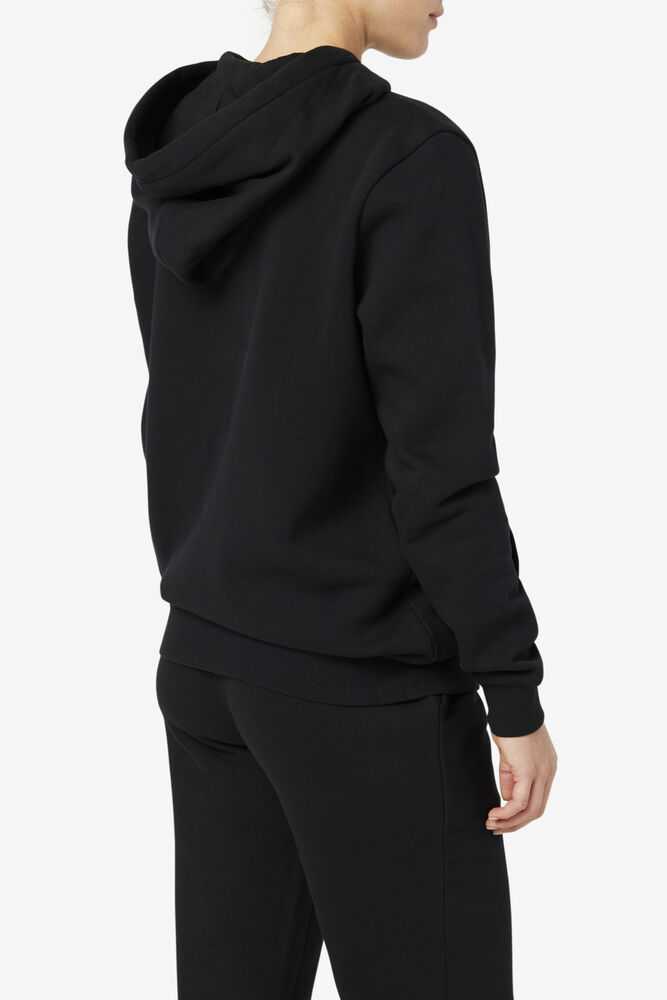 Black Women's FILA Lylah Hoodie | USA-15650