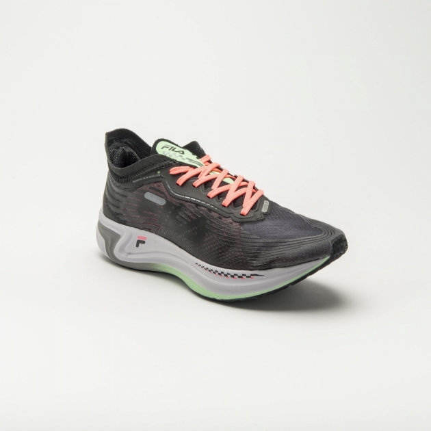 Black Women's FILA Racer Carbon Running Shoes | USA-15079