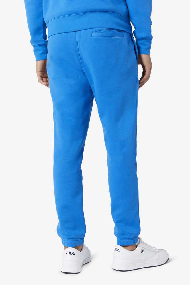 Blue Men's FILA Garin Fleece Sweatpants | USA-065894