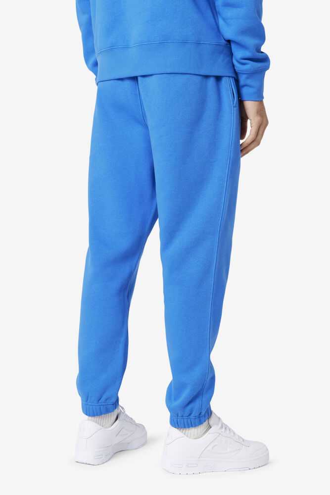 Blue Men's FILA Garin Fleece Sweatpants | USA-954786