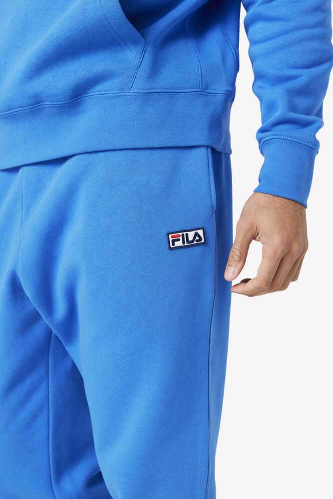 Blue Men's FILA Garin Fleece Sweatpants | USA-954786