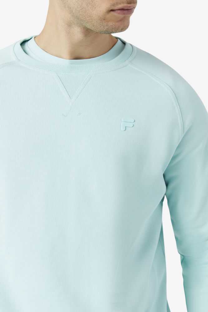 Blue Men's FILA Logan Sweatshirt | USA-297860