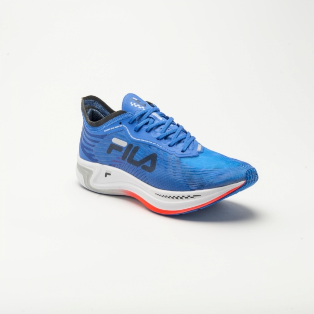 Blue Men's FILA Racer Carbon Running Shoes | USA-15080