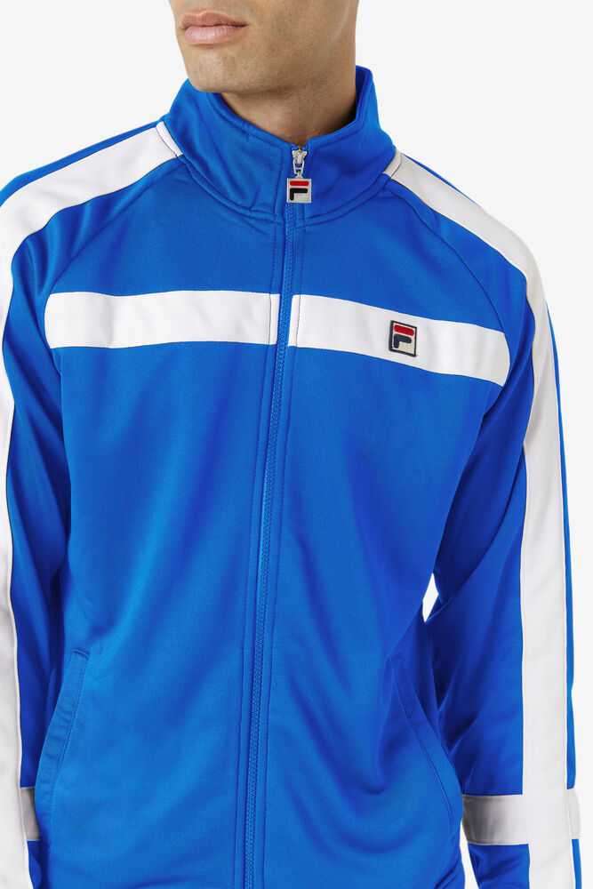 Blue Men's FILA Renzo Track Jackets | USA-392701