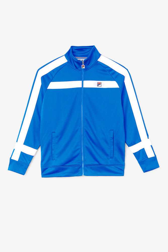 Blue Men\'s FILA Renzo Track Jackets | USA-392701