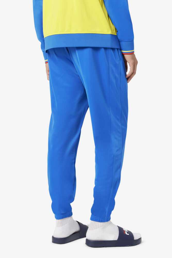 Blue Red Men's FILA Colombia Track Pants | USA-16201