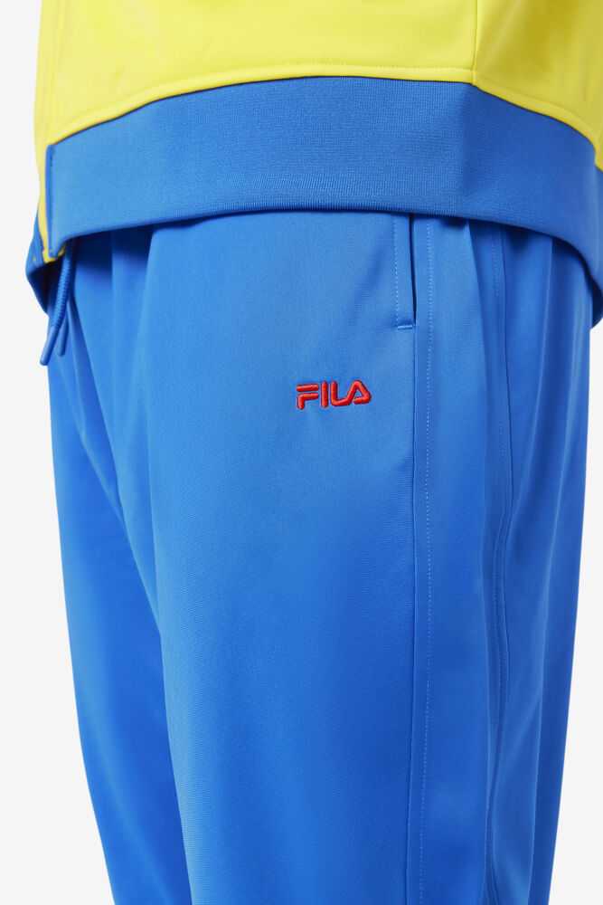 Blue Red Men's FILA Colombia Track Pants | USA-16201