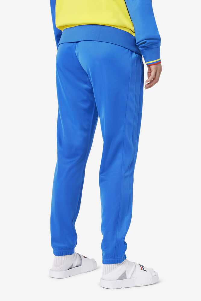 Blue Red Men's FILA Colombia Track Pants | USA-16201