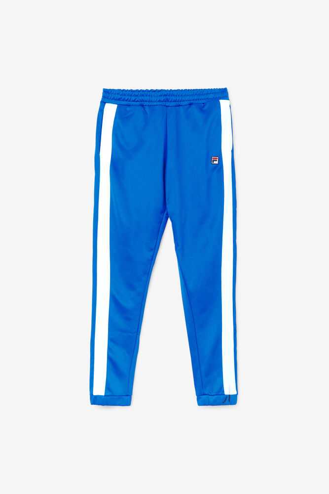 Blue White Men\'s FILA Renzo Track Pants | USA-685941