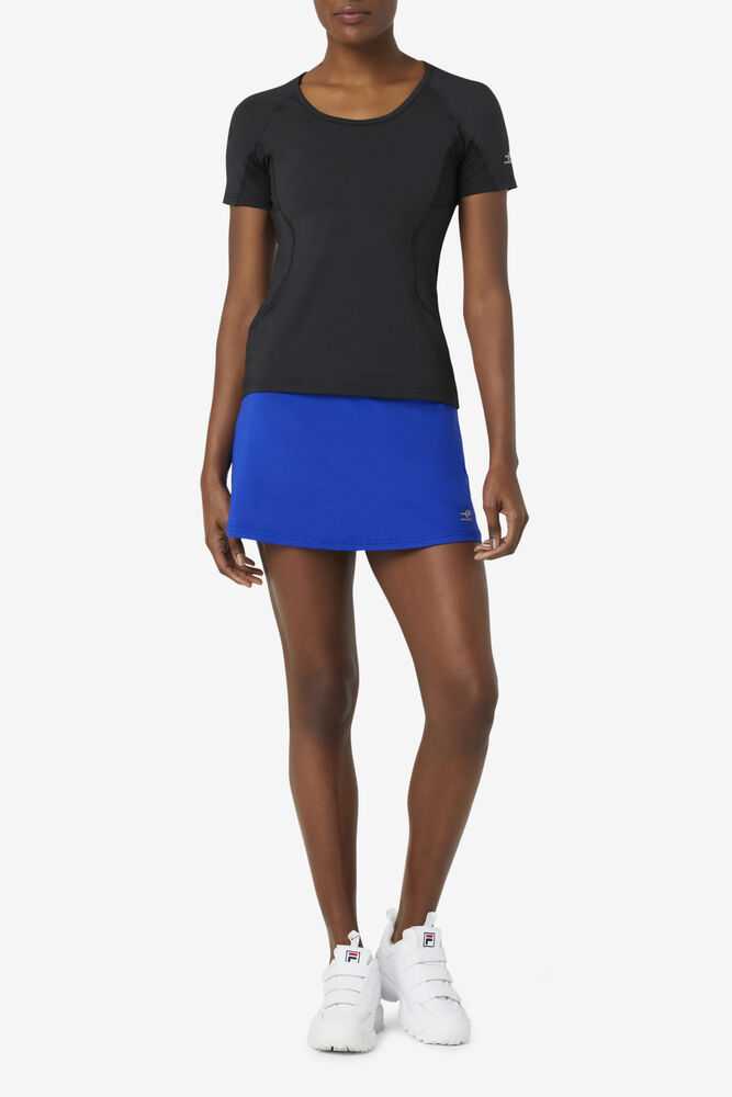 Blue Women's FILA Pickleball Flounce Skirts | USA-15301