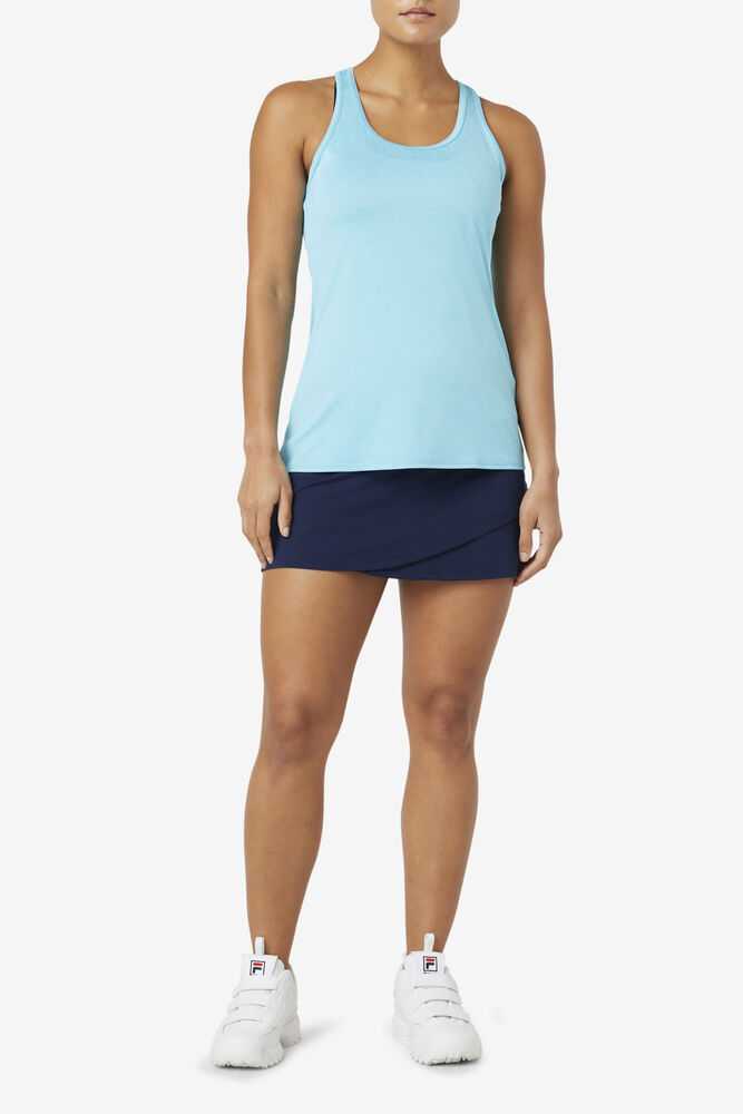 Blue Women's FILA Pickleball Tank Top | USA-15307