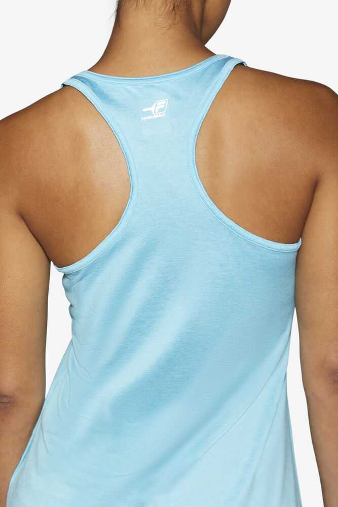 Blue Women's FILA Pickleball Tank Top | USA-15307