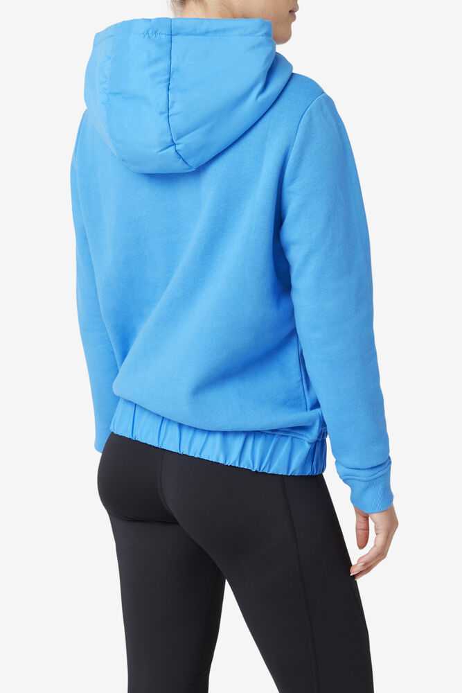 Blue Women's FILA Trinity Fleece Jackets | USA-15621