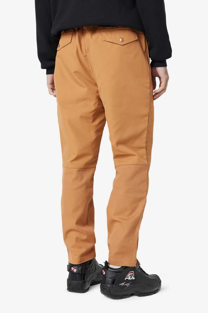 Brown Men's FILA Amazon Track Pants | USA-410562