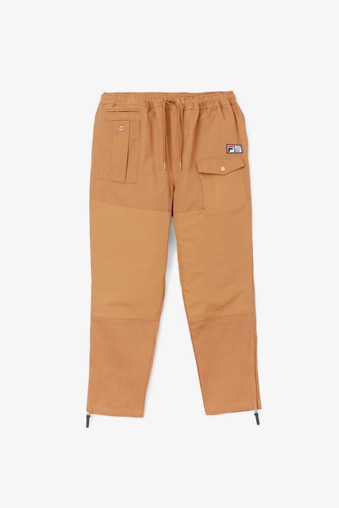 Brown Men\'s FILA Amazon Track Pants | USA-410562