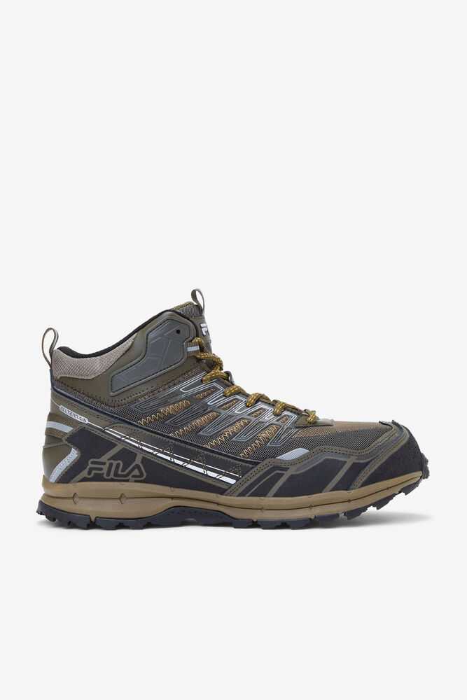 Camo Brown Gold Men\'s FILA Hailstorm Hiking Boots | USA-15919