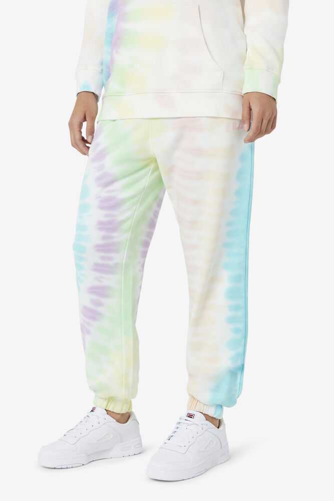 Cream Women's FILA Raleigh Tie Dye Joggers | USA-15610