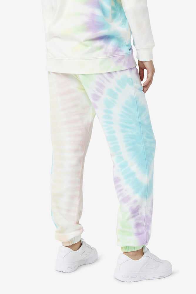 Cream Women's FILA Raleigh Tie Dye Joggers | USA-15610