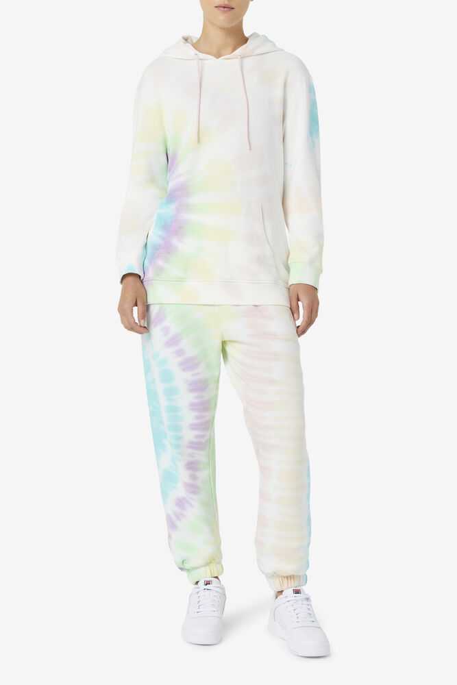 Cream Women's FILA Raleigh Tie Dye Joggers | USA-15610