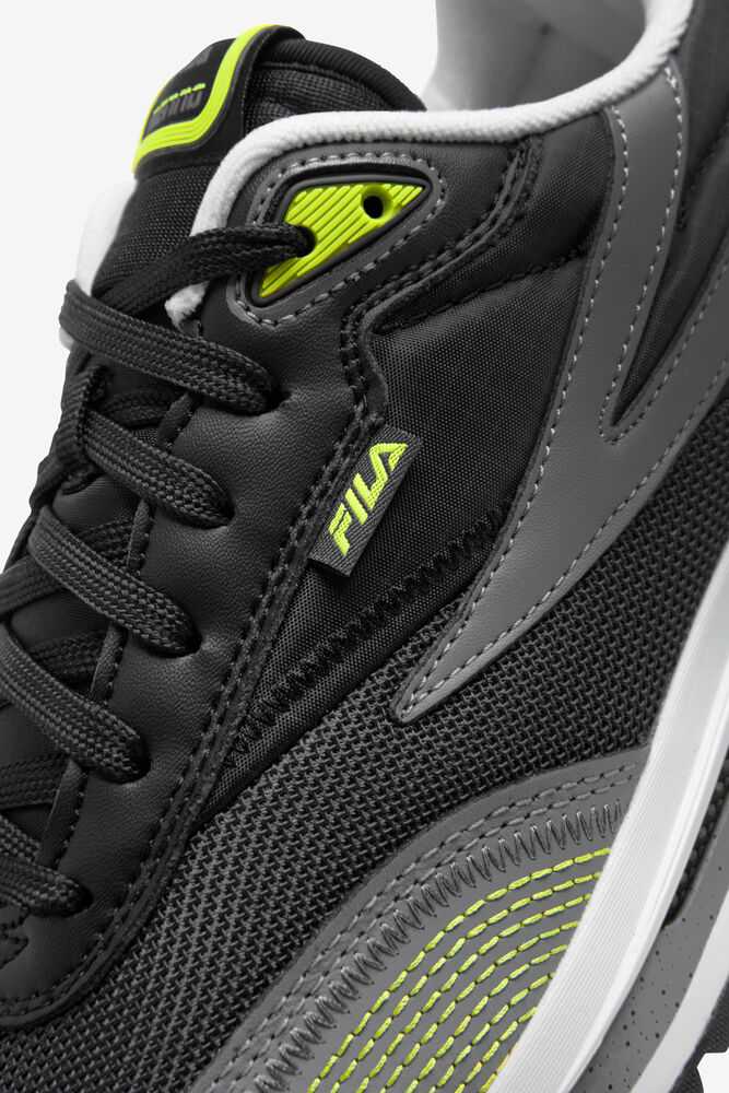 Dark Grey Black Men's FILA Renno Sneakers | USA-230176