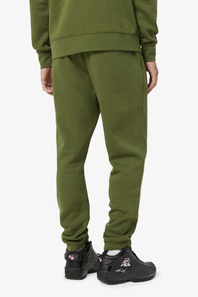 Deep Green Men's FILA Garin Fleece Sweatpants | USA-721586