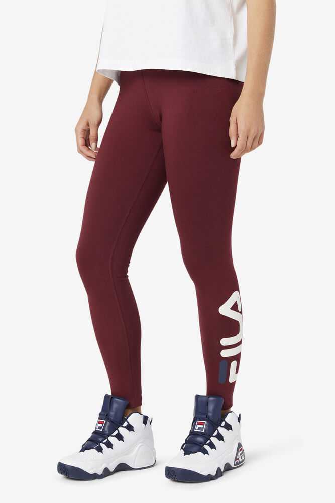 Fuchsia Blue Women's FILA Elora Leggings | USA-15520