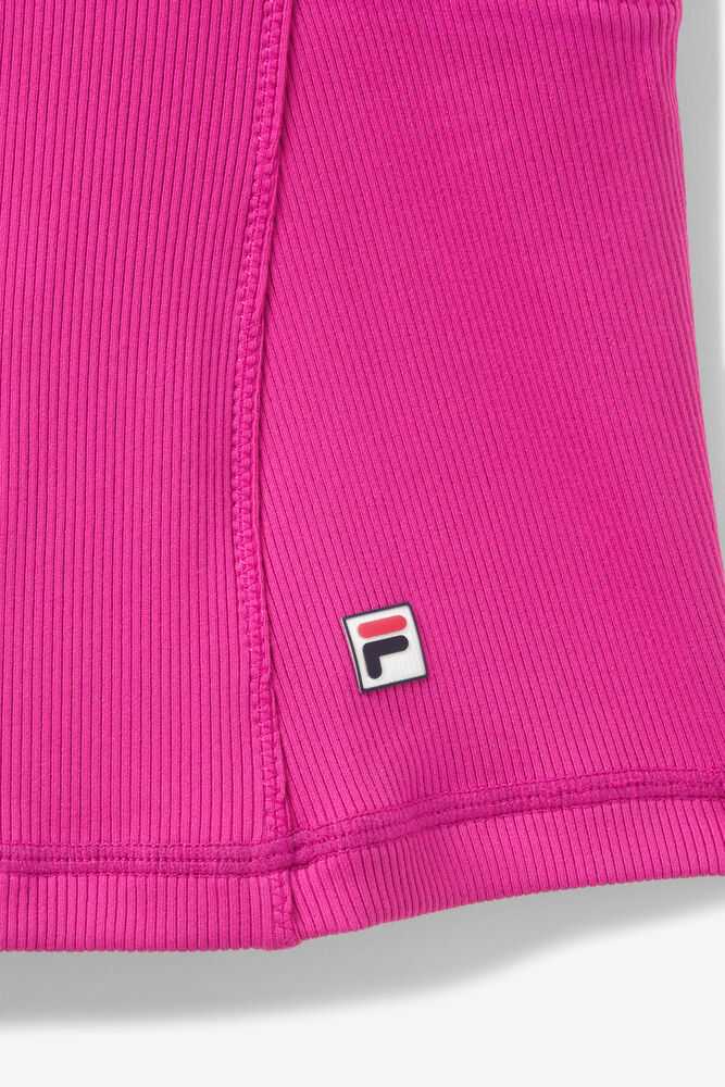 Fuchsia Women's FILA Baseline Tennis Tank Top | USA-15281