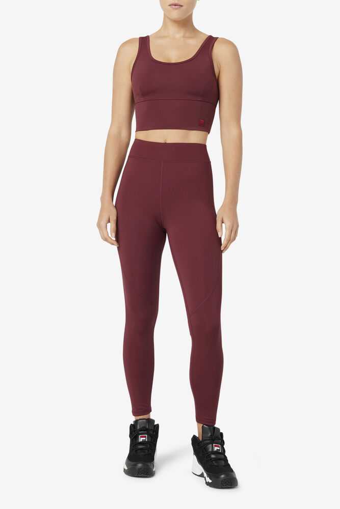 Fuchsia Women's FILA Emerie Leggings | USA-15525