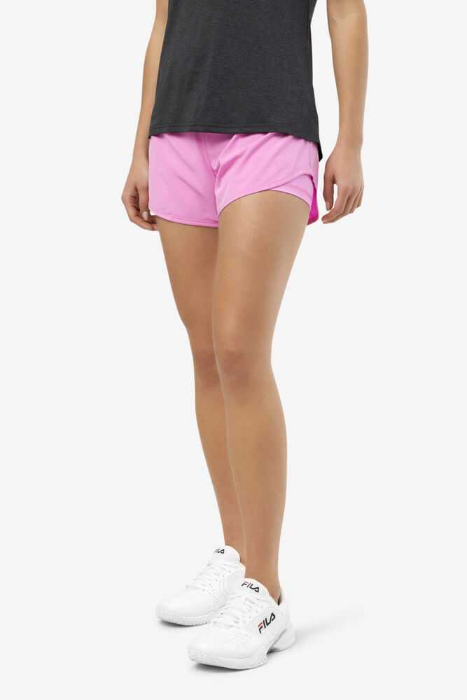 Fuchsia Women's FILA Essentials Tennis Shorts | USA-15167