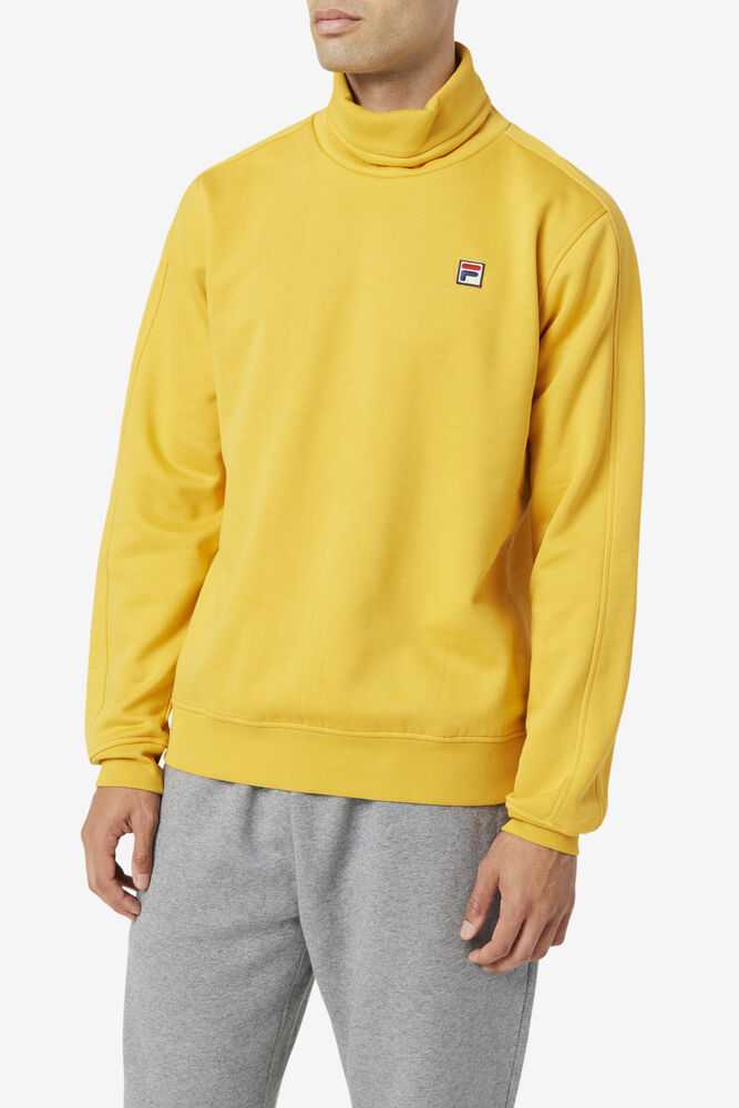 Gold Men's FILA Noah Sweatshirt | USA-043152