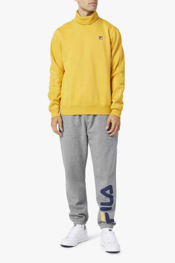 Gold Men's FILA Noah Sweatshirt | USA-043152