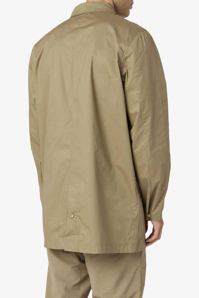 Green Men's FILA Holmes Rain Jackets | USA-671839