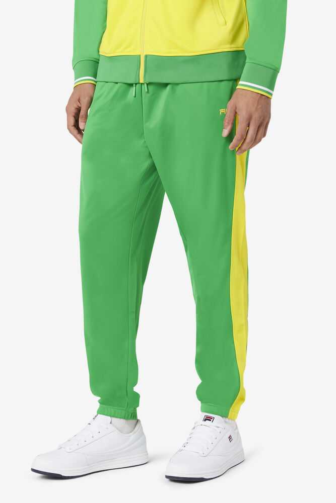 Green Yellow Men's FILA Brazil Track Pants | USA-16200