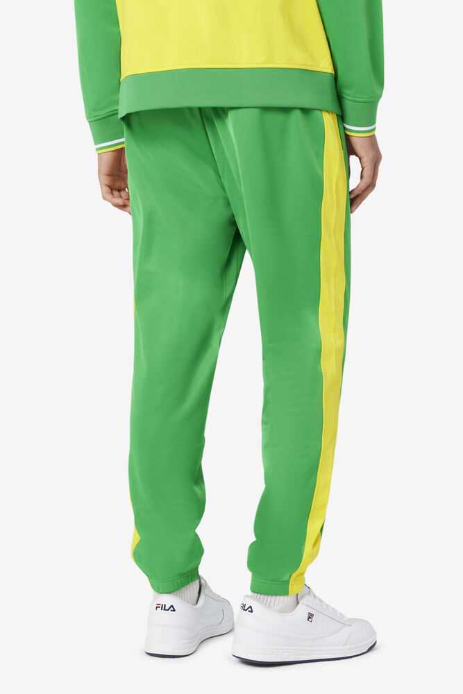 Green Yellow Men's FILA Brazil Track Pants | USA-16200