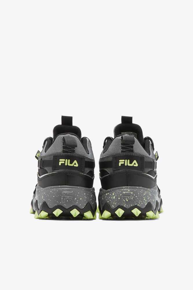 Grey Black Orange Light Green Men's FILA Excursion Sneakers | USA-981076