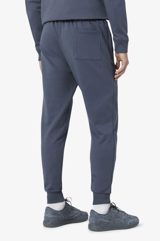 Grey Blue Men's FILA Gabriel Joggers | USA-186459