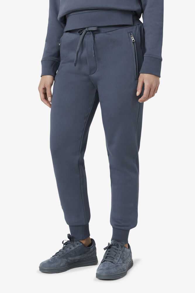 Grey Blue Men's FILA Gabriel Joggers | USA-186459