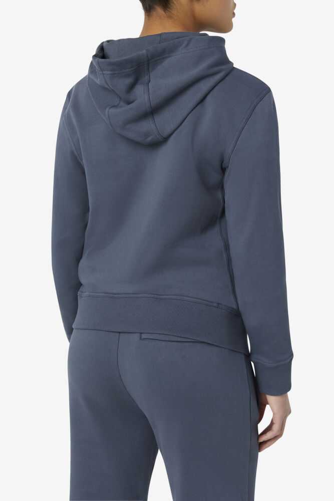 Grey Blue Women's FILA Phoenix Hoodie | USA-15667