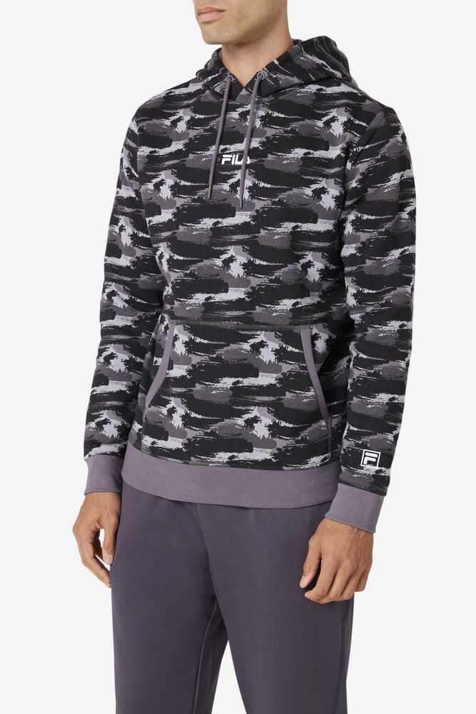 Grey Camo Men's FILA Seneca Hoodie | USA-849156