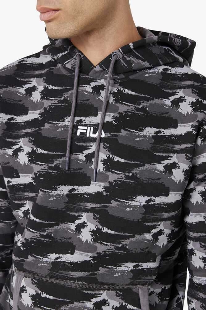 Grey Camo Men's FILA Seneca Hoodie | USA-849156