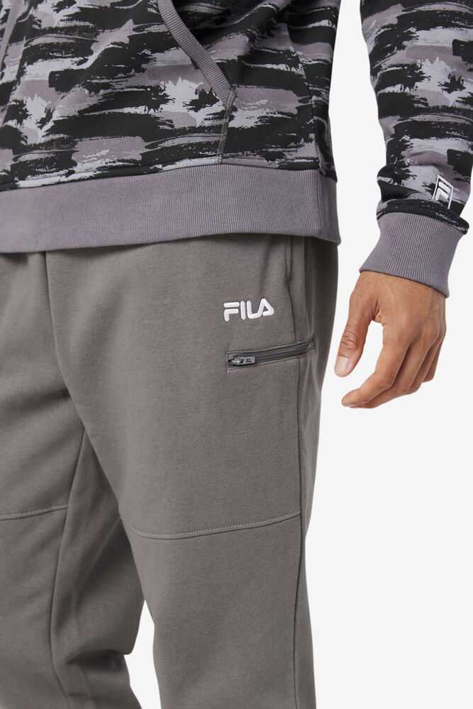 Grey Men's FILA Canadice Fleece Joggers | USA-853426