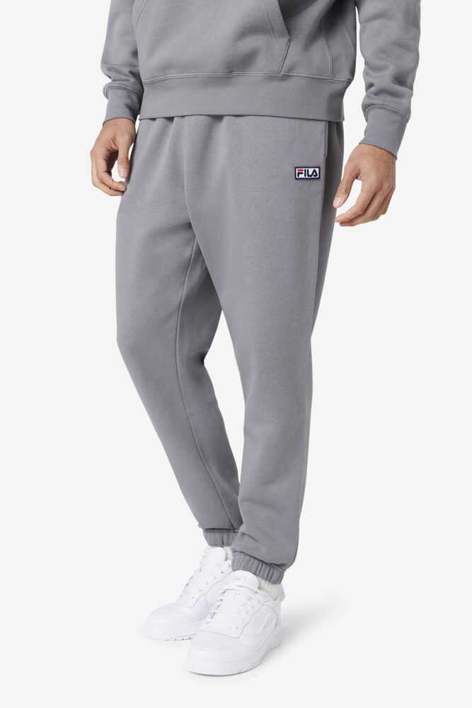 Grey Men's FILA Garin Fleece Sweatpants | USA-451932